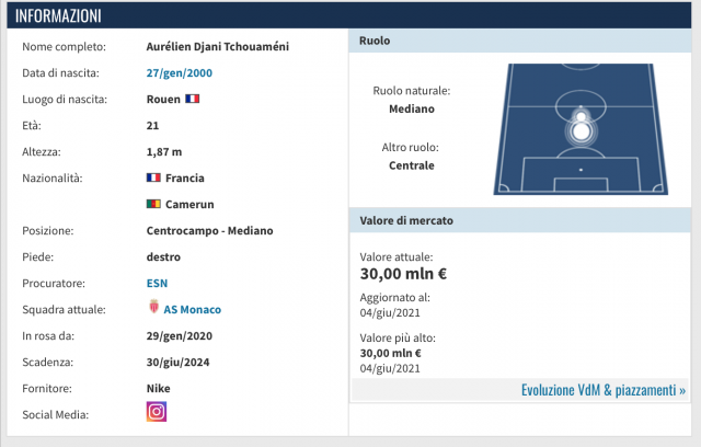 SCHEDA TCHOUAMÉNI